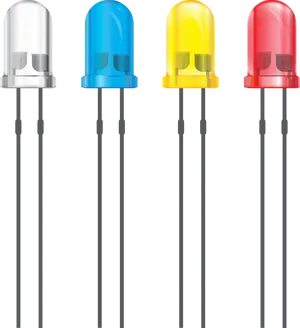 Assorted L E D Lights Color Variety PNG image