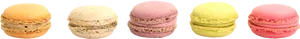 Assorted Macarons Colorful Selection PNG image
