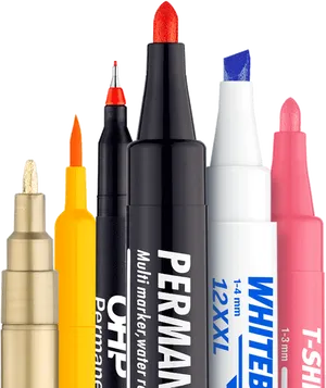 Assorted Markers Collection PNG image