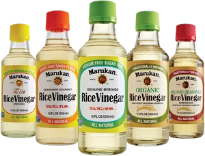 Assorted Marukan Rice Vinegar Bottles