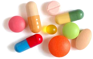 Assorted Medication Pillsand Capsules PNG