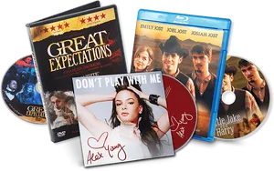 Assorted Movie Collection D V D Blu Ray PNG image