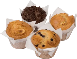 Assorted Muffins Top View.png PNG image