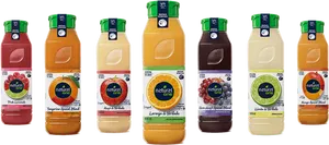 Assorted Natural One Juice Bottles PNG image