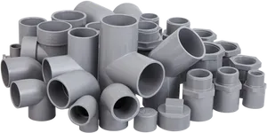 Assorted P V C Pipe Fittings Collection