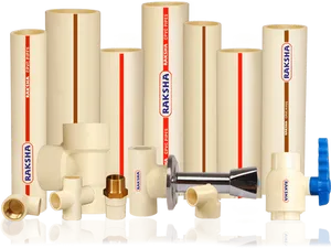 Assorted P V C Pipesand Fittings PNG