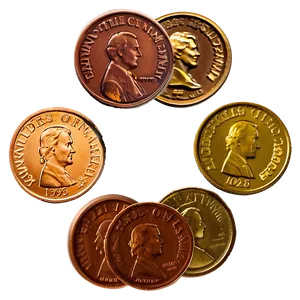 Assorted Pennies Png 06212024 PNG image