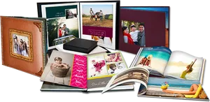 Assorted Photo Albums Collection PNG
