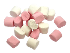 Assorted Pinkand White Marshmallows PNG image