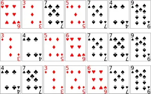 Assorted Playing Cards Layout