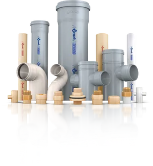Assorted Plumbing Pipesand Fittings PNG