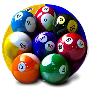 Assorted Pool Balls PNG 69
