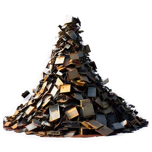 Assorted Scrap Metal Piles PNG 06292024
