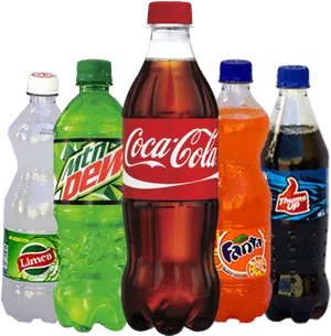 Assorted_ Soft_ Drink_ Bottles_ Collection PNG image