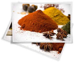 Assorted Spices Display PNG