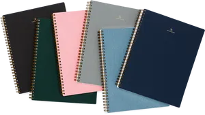 Assorted Spiral Notebooks PNG image