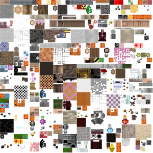 Assorted Texture Tiles Collage PNG image