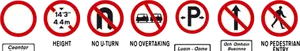 Assorted Traffic Signs Collection PNG
