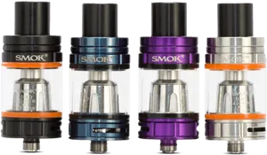 Assorted Vape Tanks S M O K Brand PNG