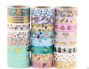 Assorted Washi Tape Designs PNG image