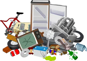 Assorted Wasteand Recyclables