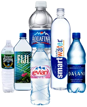 Assorted Water Bottle Brands