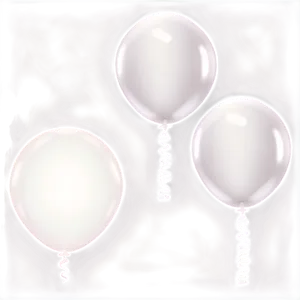 Assorted White Balloons PNG Fql PNG