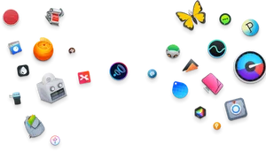 Assorted3 D App Icons PNG image