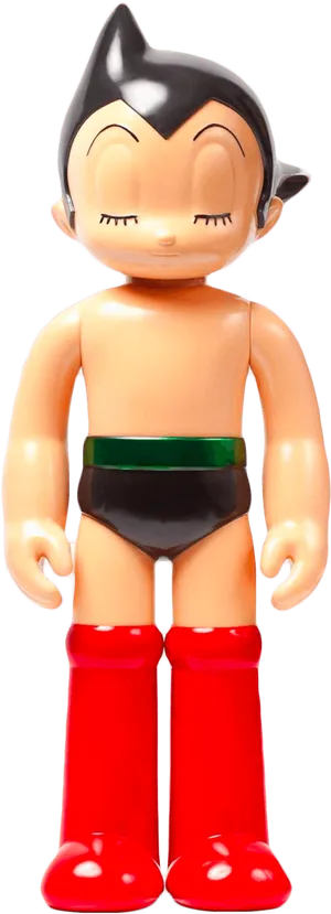 Astro Boy Figure Standing PNG image