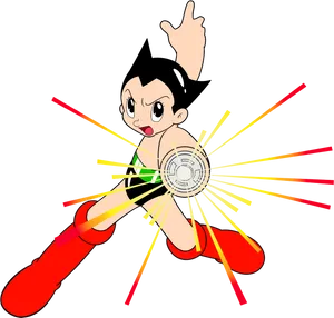 Astro Boy Power Activation PNG image