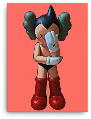 Astro Boy Sad Pose PNG image