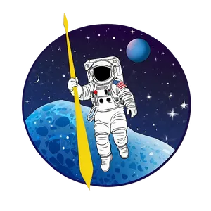 Astronaut And Satellite PNG 94