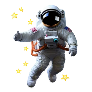 Astronaut And Stars Png 21 PNG image