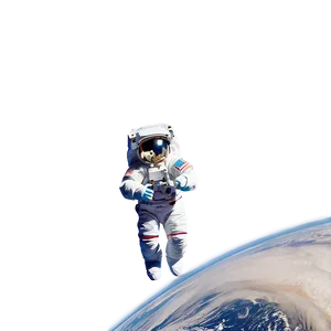 Astronaut And The Milky Way PNG Yoq