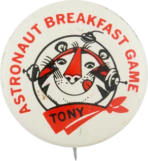 Astronaut Breakfast Game Tony Pin PNG image