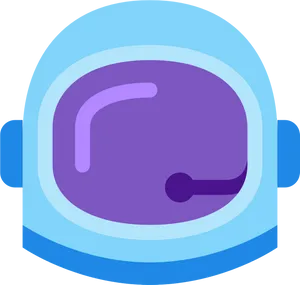 Astronaut Helmet Cartoon Vector