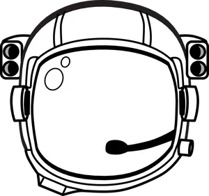 Astronaut Helmet Vector Illustration PNG image