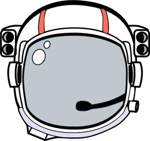 Astronaut Helmet Vector Illustration PNG image