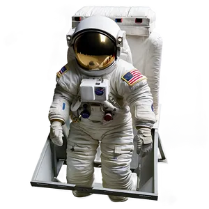 Astronaut In Lunar Lander PNG Eys13