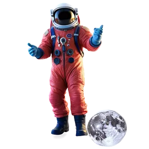 Astronaut On Alien Planet PNG Upj45
