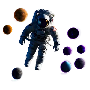 Astronaut Silhouette PNG Nxs