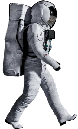 Astronaut Walking Space Suit PNG image