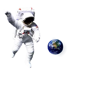 Astronaut With Earth Background Png Npf85 PNG image