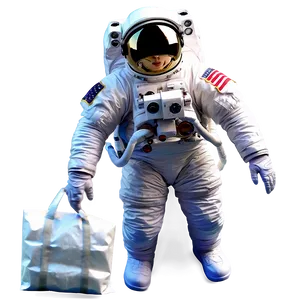 Astronaut With Space Food PNG 58