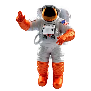 Astronaut With Space Food PNG 8
