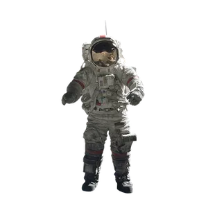 Astronautin Space Suit Floatsin Darkness
