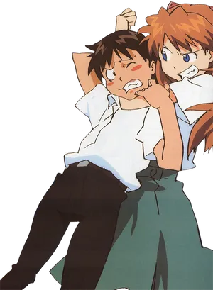 Asuka Dominates Shinji Anime Scene