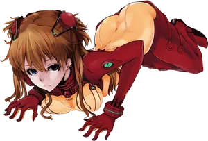 Asuka Langley Evangelion Pilot Pose