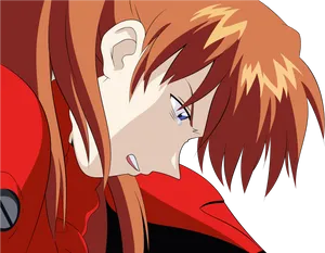 Asuka Langley Profile Angst PNG