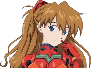 Asuka Langley Smiling Evangelion